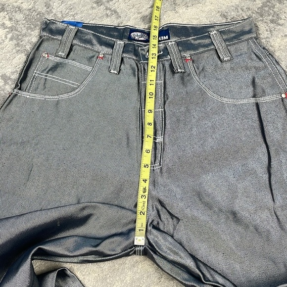 Vintage Deadstock Slim Shady Eminem 90s Baggy Wide Leg Carpenter Jeans Silver 34 - Picture 9 of 16